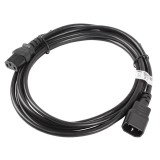 Lanberg CA-C13E-11CC-0030-BK cavo di alimentazione nero 3 m C13 accoppiatore C14 accoppiatore