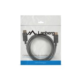 Lanberg CA-DPDP-10CC-0030-BK DisplayPort cavo 3 m nero