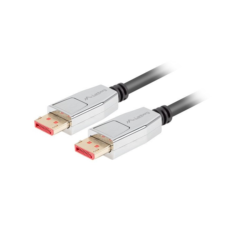 Lanberg CA-DPDP-20CU-0018-BK DisplayPort cavo 20 PIN V1.4 1.8m 8K