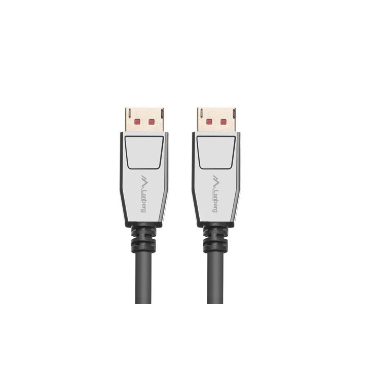 Lanberg CA-DPDP-20CU-0018-BK DisplayPort cavo 20 PIN V1.4 1.8m 8K