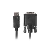 Lanberg CA-DPDV-10CU-0018-BK adattatore cavo video 1.8 m DisplayPort DVI-D nero