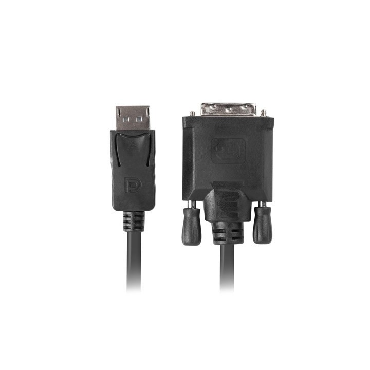 Lanberg CA-DPDV-10CU-0018-BK adattatore cavo video 1.8 m DisplayPort DVI-D nero