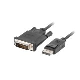 Lanberg CA-DPDV-10CU-0018-BK adattatore cavo video 1.8 m DisplayPort DVI-D nero