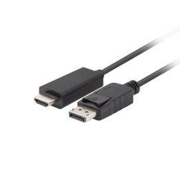 Lanberg CA-DPHD-11CC-0010-BK accoppiatore cavo DisplayPort HDMI nero
