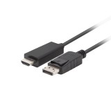 Lanberg CA-DPHD-11CC-0030-BK adattatore cavo DisplayPort HDMI Nero