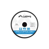 Lanberg CA-HDMI-20FB-0500-BK cavo ottico HDMI M/M 50m v2.0 4K AOC