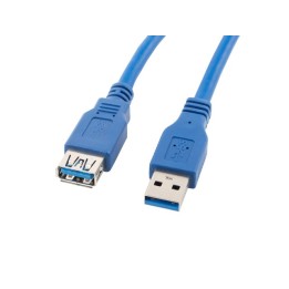 Lanberg CA-US3E-10CC-0018-B USB cavo 1.8 m USB 3.0 USB A blu