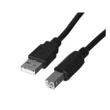 Lanberg CA-USBA-10CC-0018-BK USB cavo USB 2.0 1.8 m USB B nero