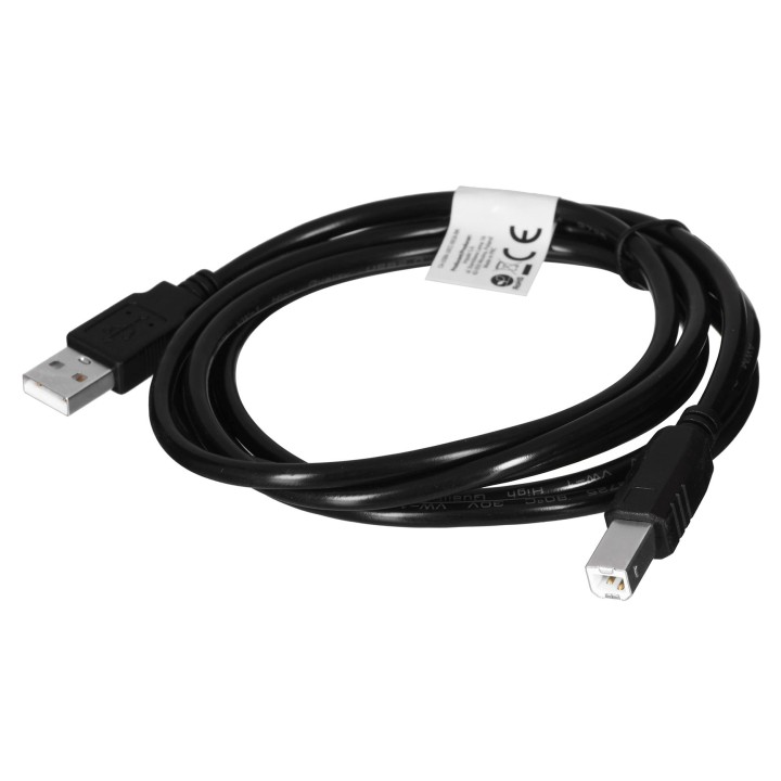Lanberg CA-USBA-10CC-0018-BK USB cavo USB 2.0 1.8 m USB B nero