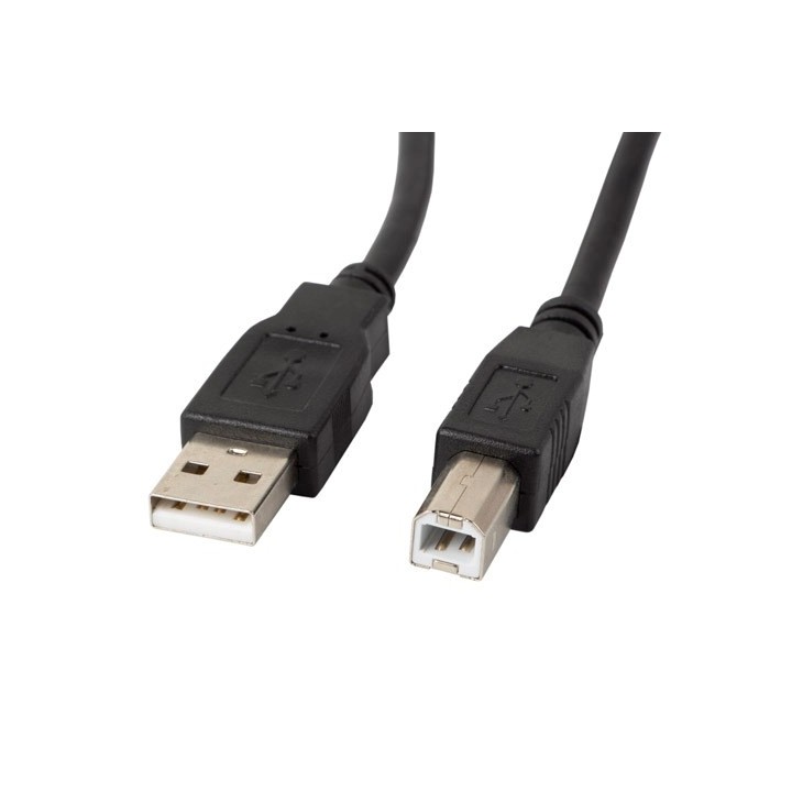 Lanberg CA-USBA-11CC-0010-BK USB cavo 1 m 2.0 USB B nero