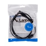 Lanberg CA-USBA-11CC-0010-BK USB cavo 1 m 2.0 USB B nero