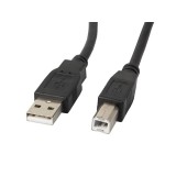 Lanberg CA-USBA-11CC-0030-BK USB cavo USB 2.0 3 m USB B nero