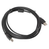 Lanberg CA-USBA-11CC-0030-BK USB cavo USB 2.0 3 m USB B nero