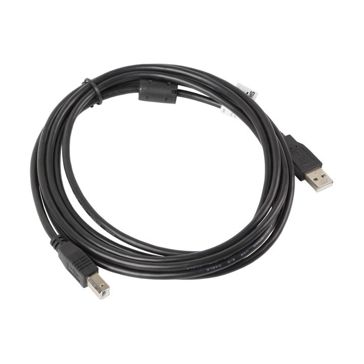 Lanberg CA-USBA-11CC-0030-BK USB cavo USB 2.0 3 m USB B nero
