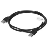 Lanberg CA-USBA-20CU-0010-BK USB cavo 1m 2.0 USB A nero
