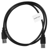 Lanberg CA-USBA-20CU-0010-BK USB cavo 1m 2.0 USB A nero