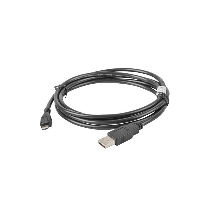 Lanberg CA-USBM-10CC-0018-BK USB cavo USB 2.0 1.8 m Micro-USB B USB A nero