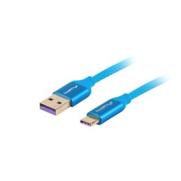 Lanberg CA-USBO-21CU-0010-BL USB cavo USB 2.0 1 m USB A USB C blu
