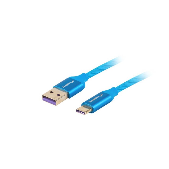 Lanberg CA-USBO-21CU-0010-BL USB cavo USB 2.0 1 m USB A USB C blu