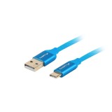 Lanberg CA-USBO-22CU-0010-BL USB cavo 1 m USB 2.0 USB C USB A blu