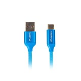 Lanberg CA-USBO-22CU-0010-BL USB cavo 1 m USB 2.0 USB C USB A blu