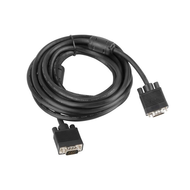 Lanberg CA-VGAC-10CC-0050-B VGA cavo 5 m VGA (D-Sub) nero