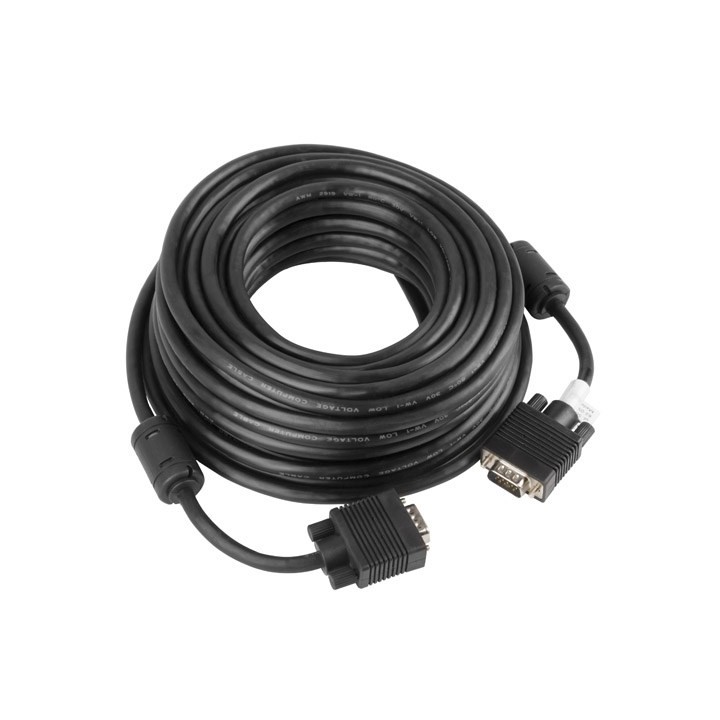 Lanberg CA-VGAC-10CC-0100-B VGA cavo 10 m VGA (D-Sub) nero