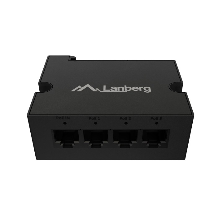 Lanberg DIN-FE4-AT-30W PoE adattatore Fast Ethernet