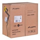Lanberg LCU6-12CU-0305-S cavo di rete 305 m Cat6 U/UTP (UTP) grigio
