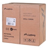 Lanberg LCU6-12CU-0305-S cavo di rete 305 m Cat6 U/UTP (UTP) grigio