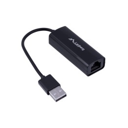 Lanberg NC-0100-01 adattatore interfaccia/genere cavo USB-A RJ-45 nero