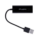 Lanberg NC-0100-01 adattatore interfaccia/genere cavo USB-A RJ-45 nero