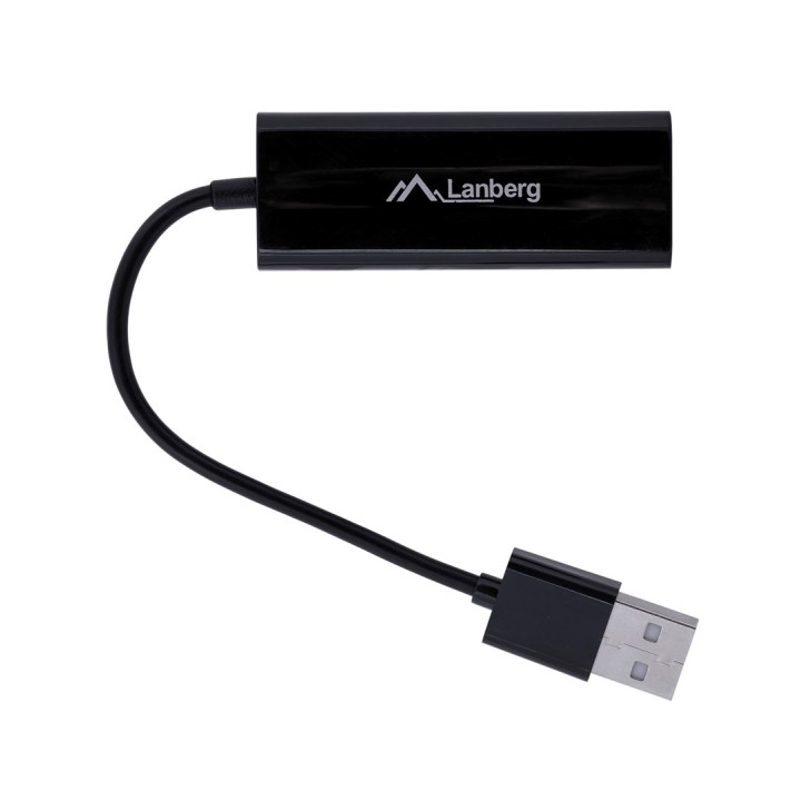 Lanberg NC-0100-01 adattatore interfaccia/genere cavo USB-A RJ-45 nero