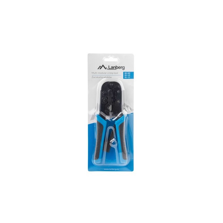 Lanberg NT-0201 crimpatrice utensile di crimpaggio nero blu