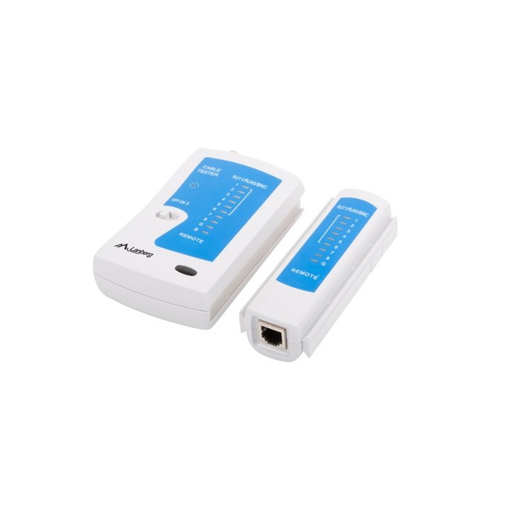 Lanberg NT-0401 tester cavi di rete UTP/STP tester cavi blu bianco