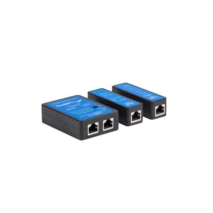 Lanberg NT-0404 tester cavo di rete PoE tester nero blu