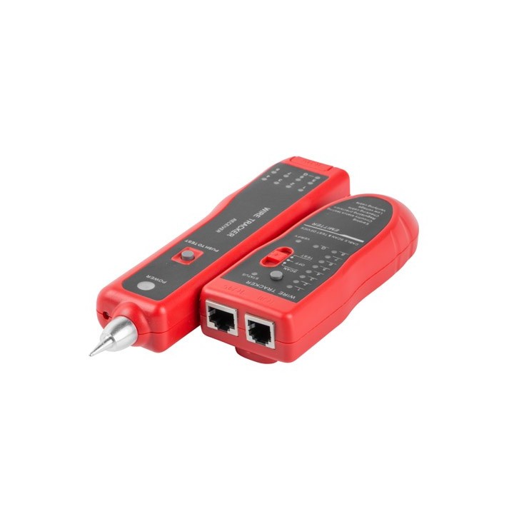 Lanberg NT-0501 tester cavi di rete nero rosso