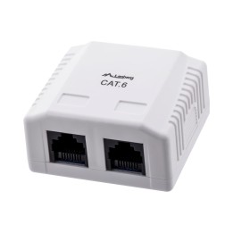 Lanberg OU6-0002-W scatola di derivazione RJ-45 bianca