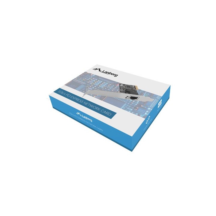 Lanberg PCE-1GB-201 Ethernet Scheda 1GB RTL8111C con staffa low-profile