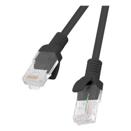Lanberg PCU5-10CC-0025-BK Cavo di rete nero 0.25 m Cat5e U/UTP (UTP)