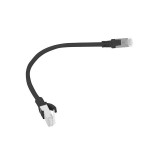 Lanberg PCU5-10CC-0025-BK Cavo di rete nero 0.25 m Cat5e U/UTP (UTP)