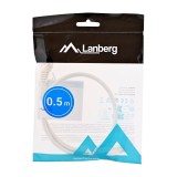 Lanberg PCU6-10CC-0050-W cavo di rete bianco 0.5 m Cat6 U/UTP (UTP)