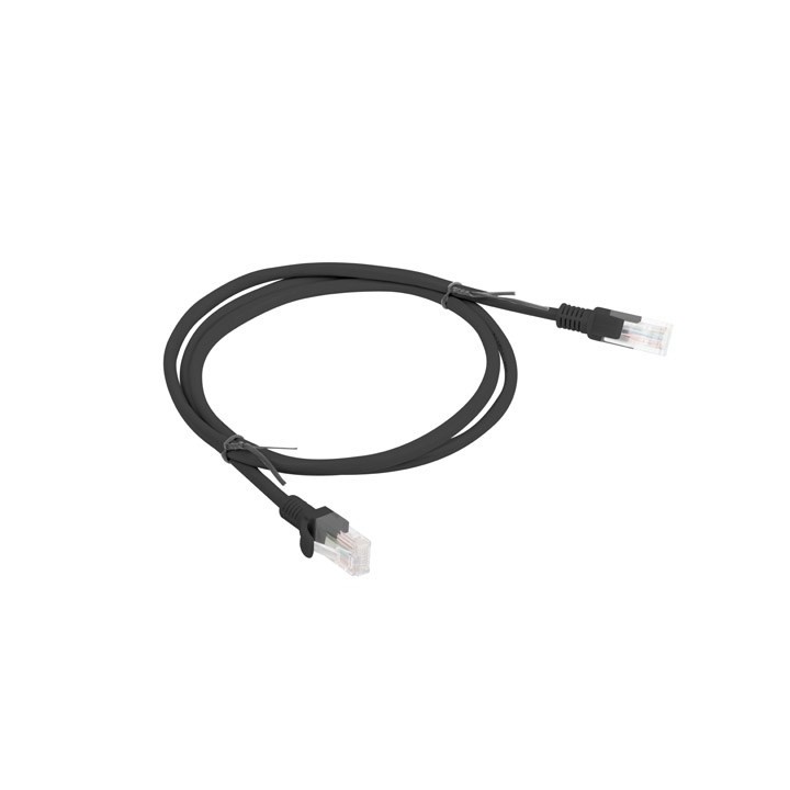 Lanberg PCU6-10CC-0100-BK Cavo di rete nero 1 m Cat6 U/UTP (UTP)