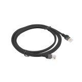 Lanberg PCU6-10CC-0200-BK Cavo di rete nero 2 m Cat6 U/UTP (UTP)