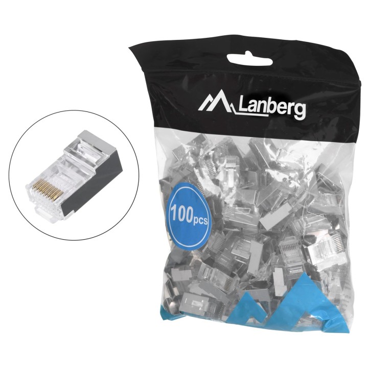 Lanberg PLS-5000EZ connettore cavo RJ-45 grigio