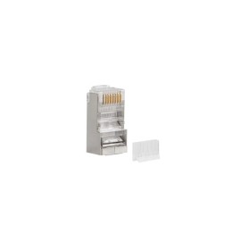 Lanberg PLS-6000 connettore per cavi RJ-45 acciaio inossidabile trasparente