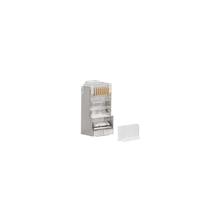 Lanberg PLS-6000 connettore per cavi RJ-45 acciaio inossidabile trasparente