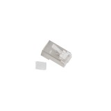 Lanberg PLS-6000 connettore per cavi RJ-45 acciaio inossidabile trasparente
