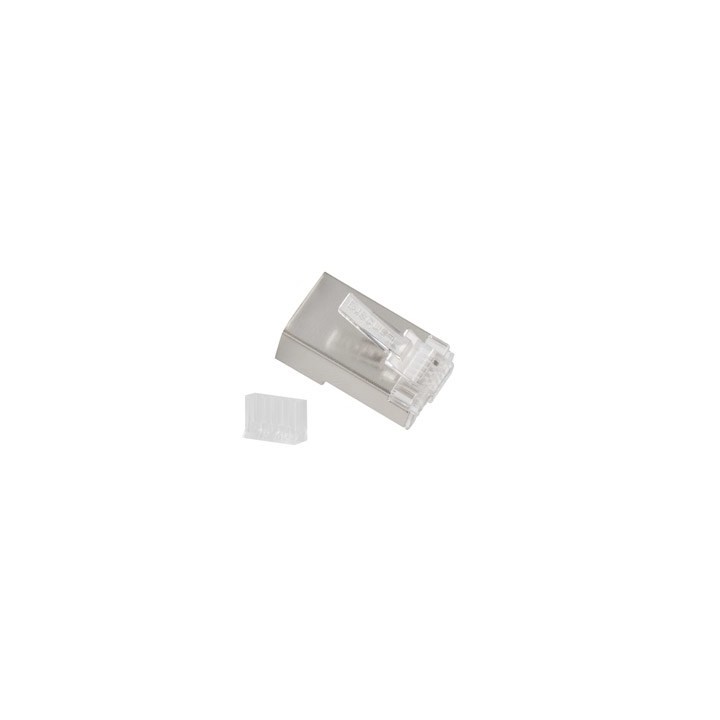 Lanberg PLS-6000 connettore per cavi RJ-45 acciaio inossidabile trasparente