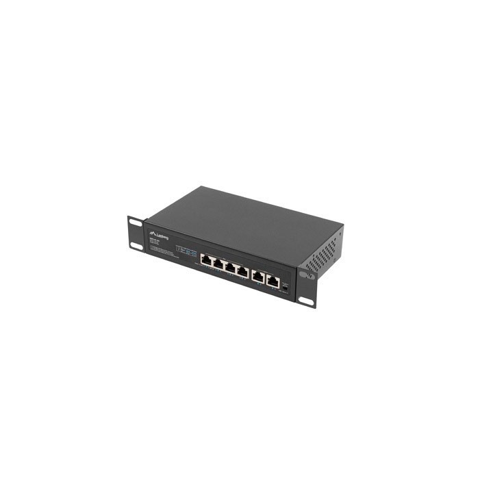 Lanberg Switch PoE+ Rack 10 /19 RSFE-4P-2FE-60
